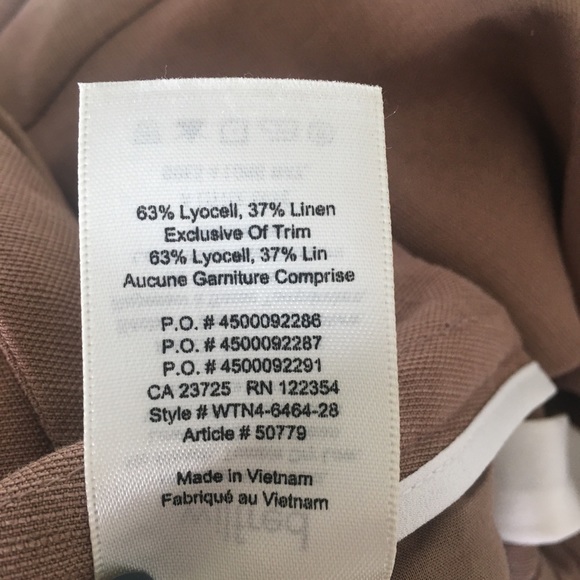 Aritzia Allant linen pants Wilfred pants in Nutmeg - Picture 15 of 16